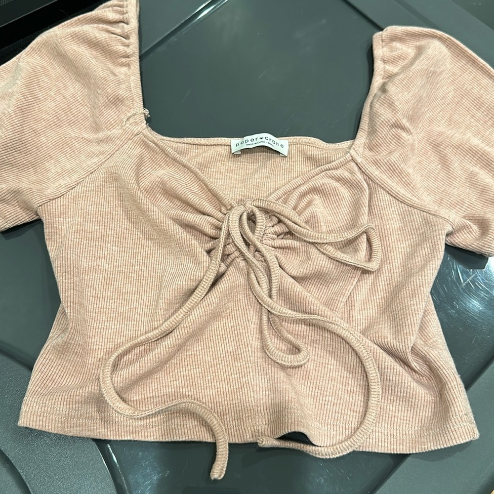Pink crop top